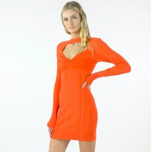 NEW Herve Leger Paris Red Mini Dress